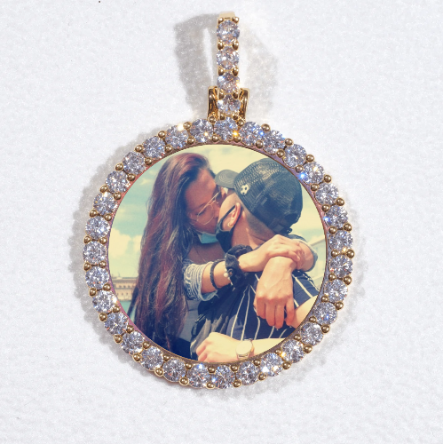 3D CIRCLE CUSTOM PICTURE PENDANT SMALL SIZE