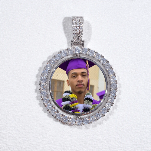 3D Spinning 2-Faced Custom Picture Pendant