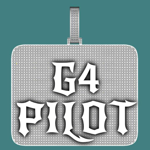 CUSTOM LETTER NECKLACE 3D BIG SQUARE