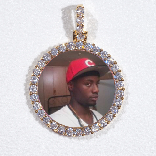 3D CIRCLE CUSTOM PICTURE PENDANT SMALL SIZE