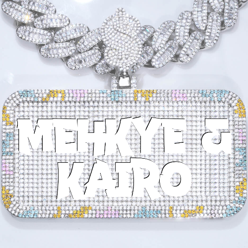 CUSTOM LETTER NECKLACE 3D COLORFUL SQUARE