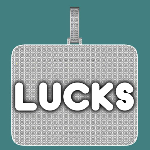 CUSTOM LETTER NECKLACE 3D BIG SQUARE