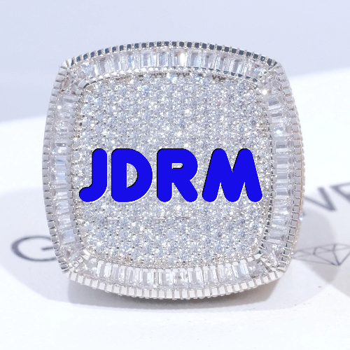 CUSTOM LETTER 3D ICED RING