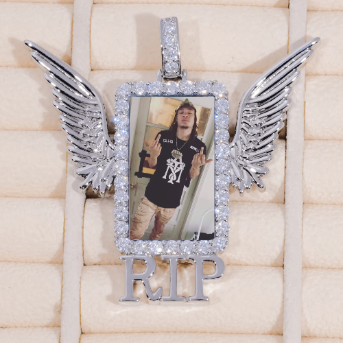 RIP WING 3D CUSTOM PICTURE PENDANT