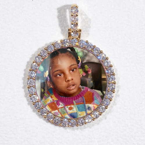 3D CIRCLE CUSTOM PICTURE PENDANT SMALL SIZE