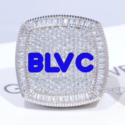 CUSTOM LETTER 3D ICED RING