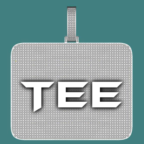CUSTOM LETTER NECKLACE 3D BIG SQUARE