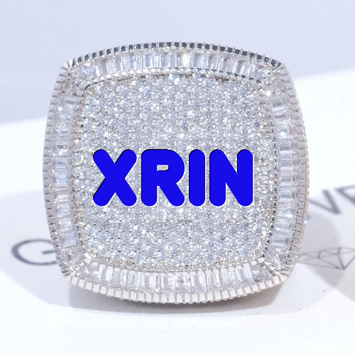 CUSTOM LETTER 3D ICED RING