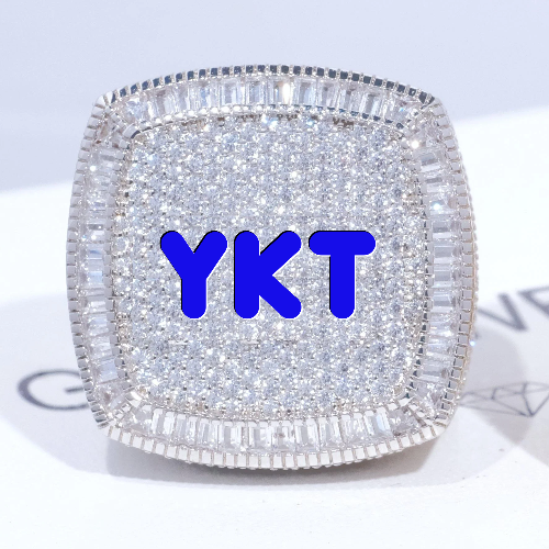 CUSTOM LETTER 3D ICED RING