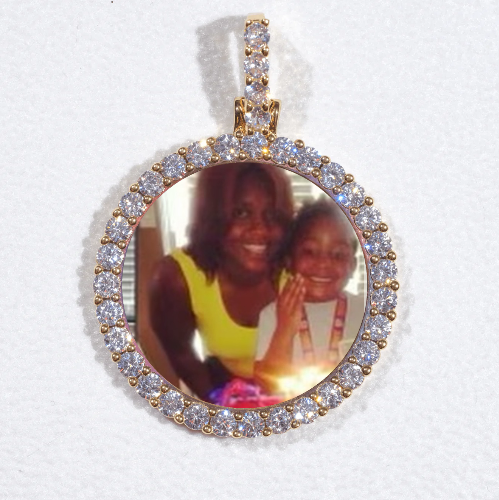 3D CIRCLE CUSTOM PICTURE PENDANT SMALL SIZE