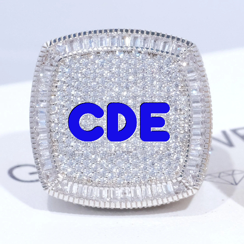 CUSTOM LETTER 3D ICED RING