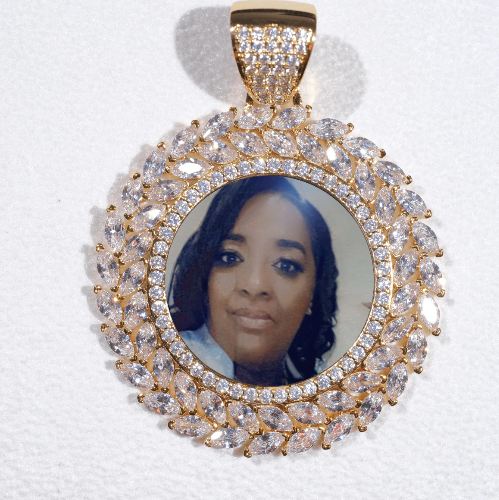 Large 3D Wheat Ear Custom Picture Pendant