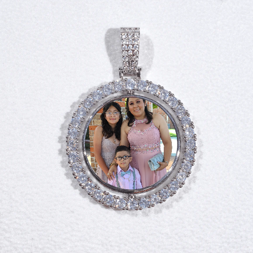 3D Spinning 2-Faced Custom Picture Pendant