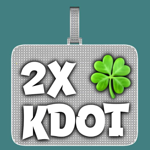 CUSTOM LETTER NECKLACE 3D BIG SQUARE