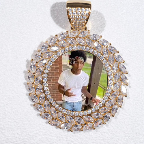 Large 3D Wheat Ear Custom Picture Pendant