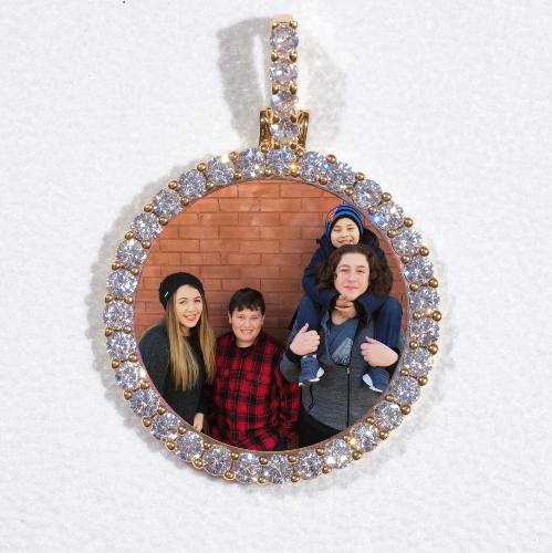 3D CIRCLE CUSTOM PICTURE PENDANT SMALL SIZE