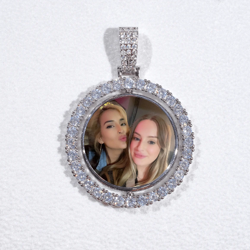3D Spinning 2-Faced Custom Picture Pendant