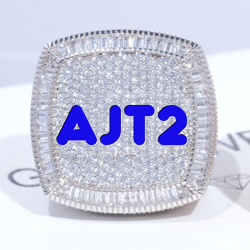 CUSTOM LETTER 3D ICED RING