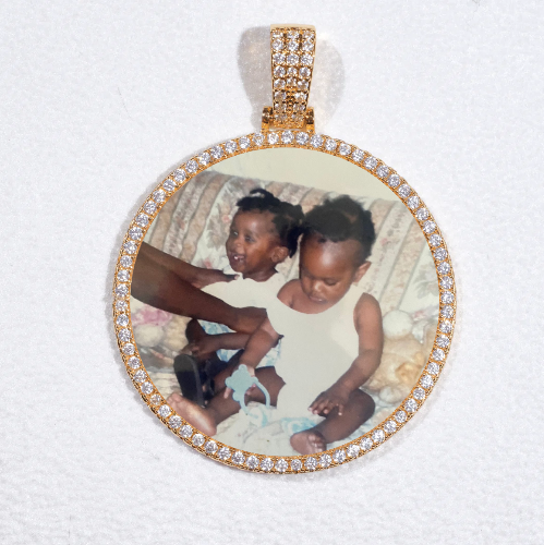 MEDIUM 3D CIRCLE CUSTOM PICTURE PENDANT