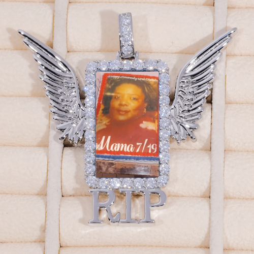 RIP WING 3D CUSTOM PICTURE PENDANT
