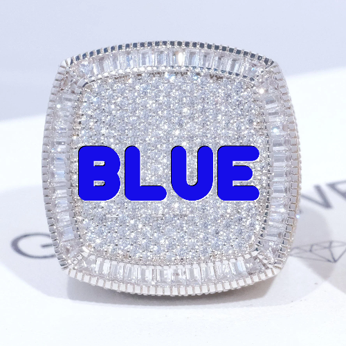 CUSTOM LETTER 3D ICED RING