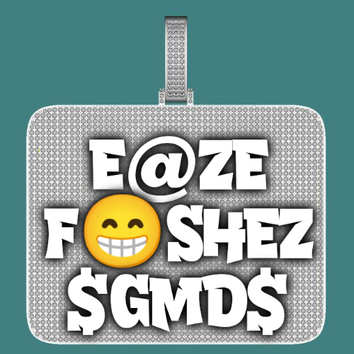 CUSTOM LETTER NECKLACE 3D BIG SQUARE