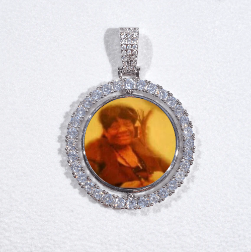 3D Spinning 2-Faced Custom Picture Pendant