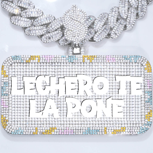 CUSTOM LETTER NECKLACE 3D COLORFUL SQUARE