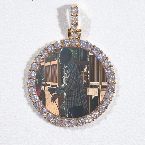 3D CIRCLE CUSTOM PICTURE PENDANT SMALL SIZE