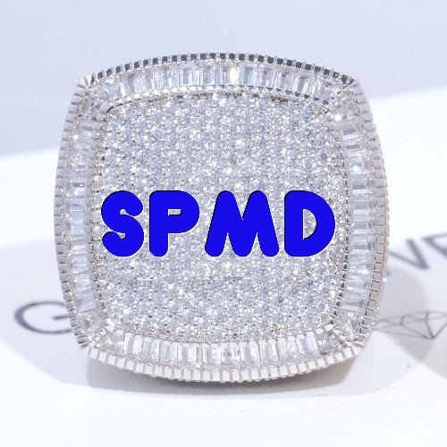 CUSTOM LETTER 3D ICED RING