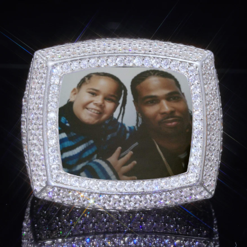 3D CUSTOM PICTURE ICED RING