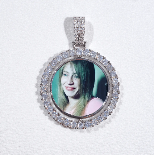 3D Spinning 2-Faced Custom Picture Pendant