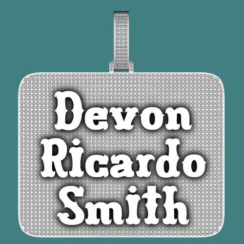 CUSTOM LETTER NECKLACE 3D BIG SQUARE