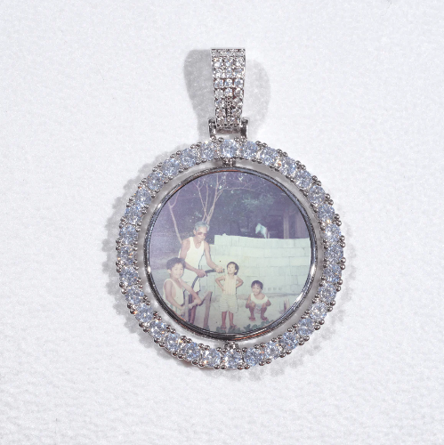 3D Spinning 2-Faced Custom Picture Pendant