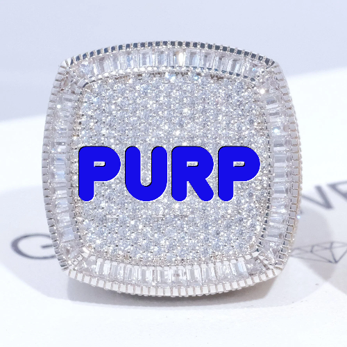 CUSTOM LETTER 3D ICED RING