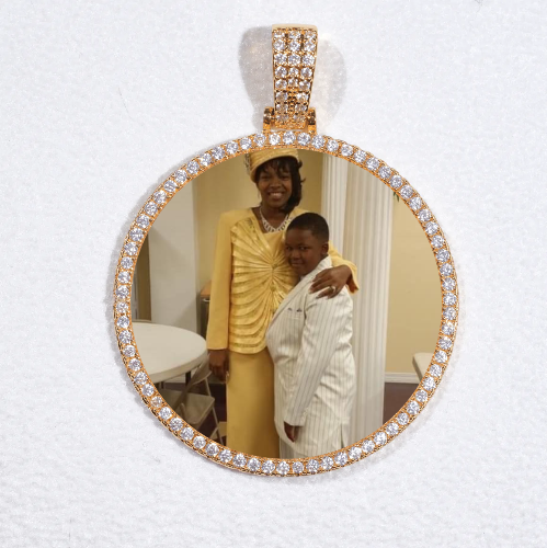 MEDIUM 3D CIRCLE CUSTOM PICTURE PENDANT