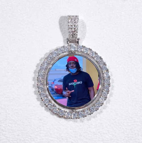 3D Spinning 2-Faced Custom Picture Pendant