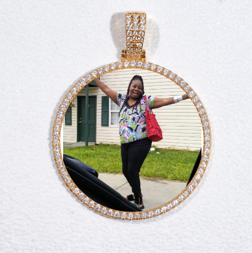 MEDIUM 3D CIRCLE CUSTOM PICTURE PENDANT