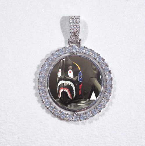 3D Spinning 2-Faced Custom Picture Pendant