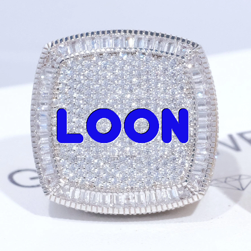 CUSTOM LETTER 3D ICED RING