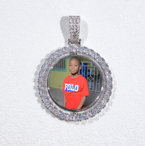 3D Spinning 2-Faced Custom Picture Pendant
