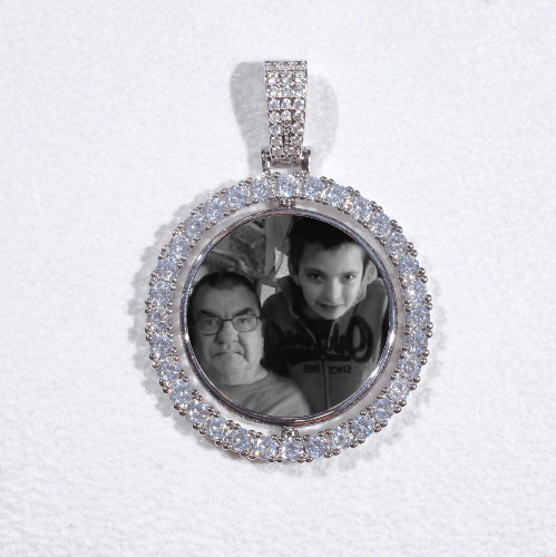 3D Spinning 2-Faced Custom Picture Pendant
