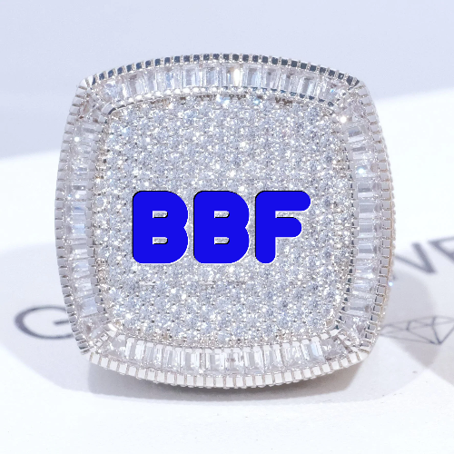 CUSTOM LETTER 3D ICED RING