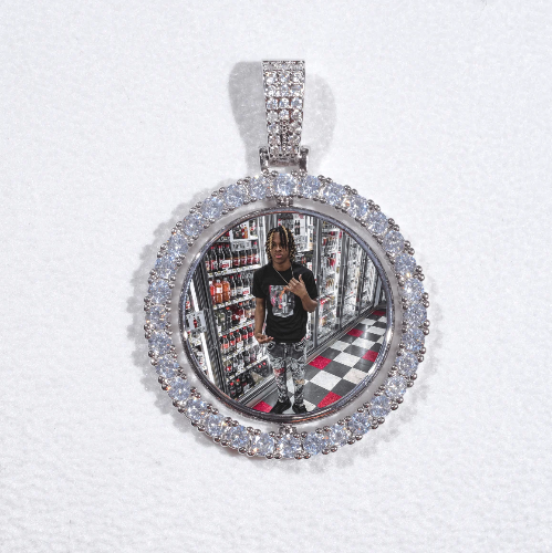 3D Spinning 2-Faced Custom Picture Pendant