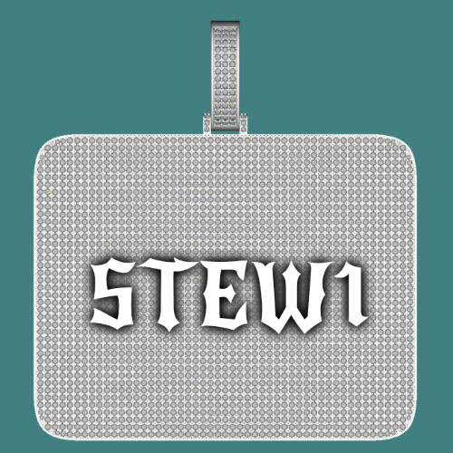 CUSTOM LETTER NECKLACE 3D BIG SQUARE