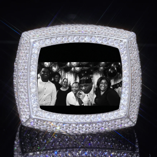 3D CUSTOM PICTURE ICED RING