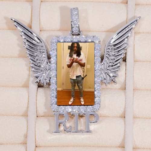 RIP WING 3D CUSTOM PICTURE PENDANT
