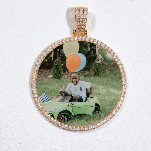 MEDIUM 3D CIRCLE CUSTOM PICTURE PENDANT