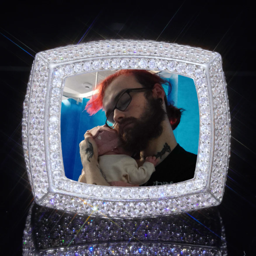 3D CUSTOM PICTURE ICED RING