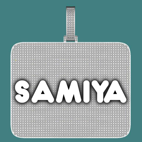 CUSTOM LETTER NECKLACE 3D BIG SQUARE
